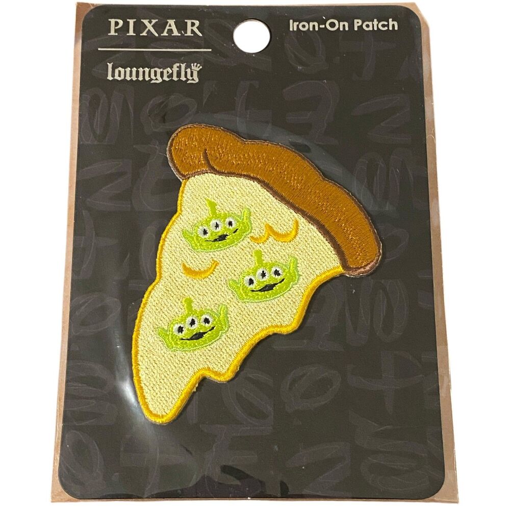 Loungefly Disney Pixar Toy Story Iron On Patch Pizza Planet Alien Pizza Slice